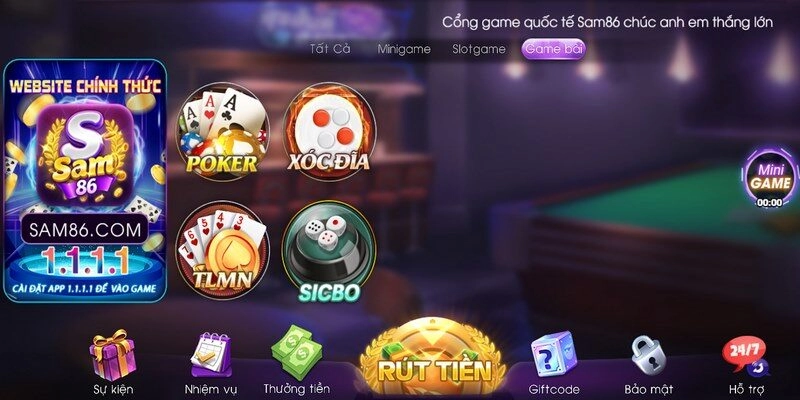 Game Bài Sam86 – Sự Lựa Chọn Hoàn Hảo Cho Mọi Tay Chơi