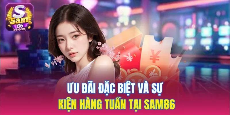 Ưu đãi đặc biệt và sự kiện hàng tuần tại sam86